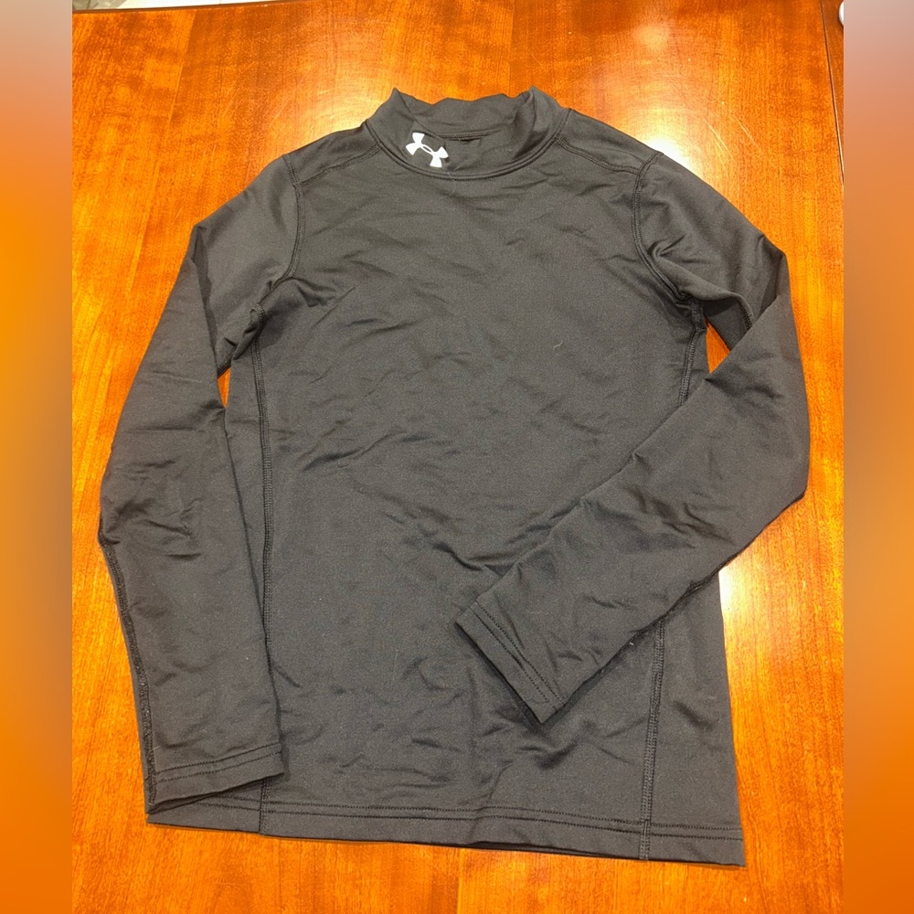 Under Armour Boys Coldgear Mock Long Sleeve